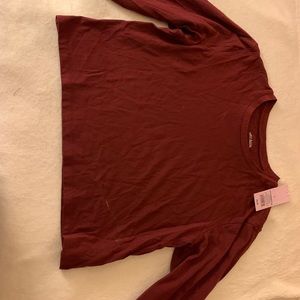 Cropped Short Sleeve Crew Neck TShirt - Wild Fable